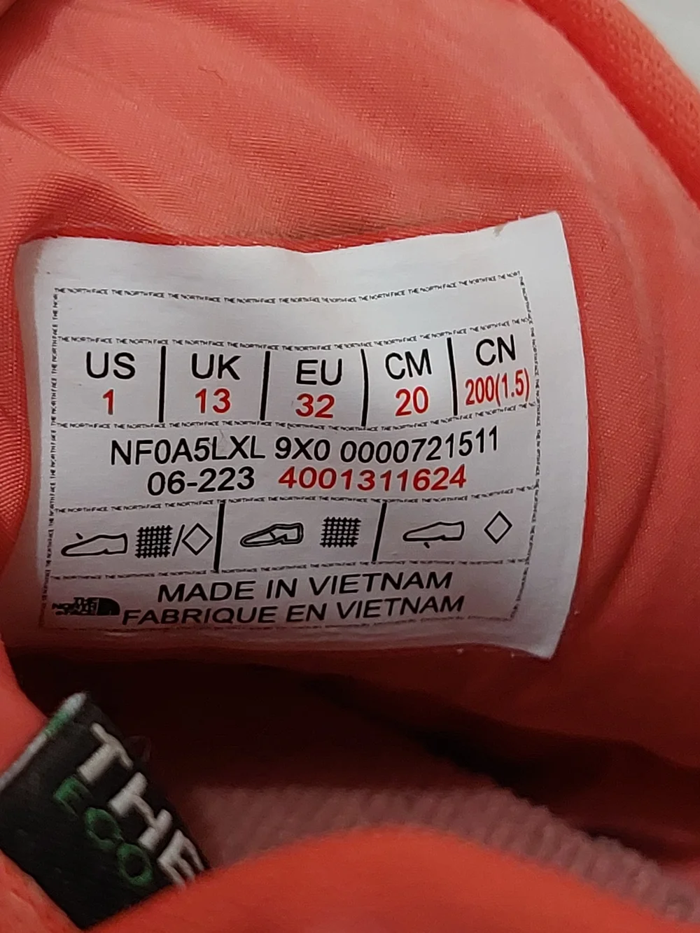 The North Face insulated slip